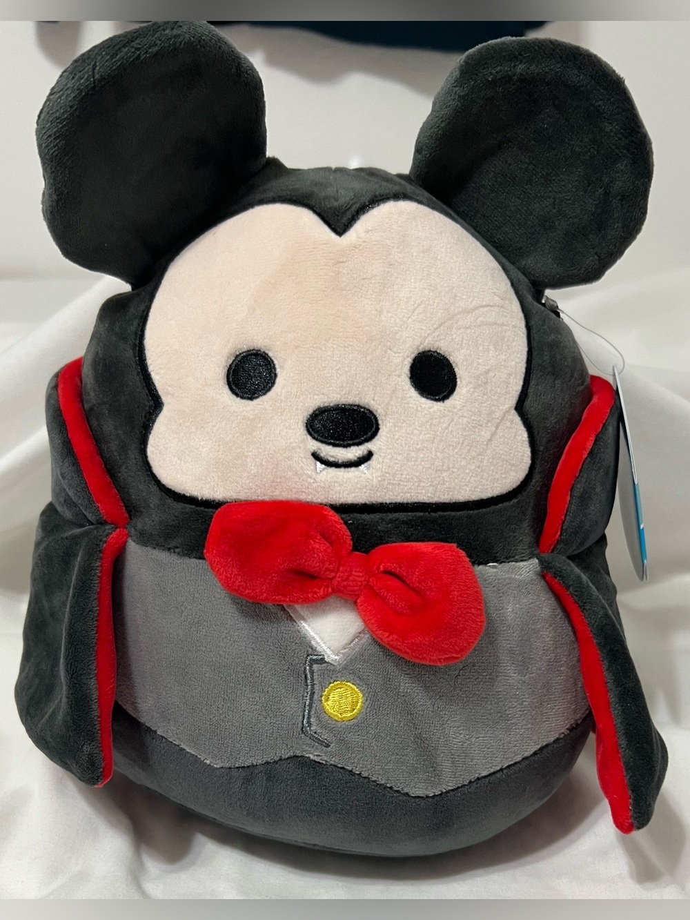 NWT Disney Squishmallows Mickey Mouse Vampire Halloween Plush 8”
